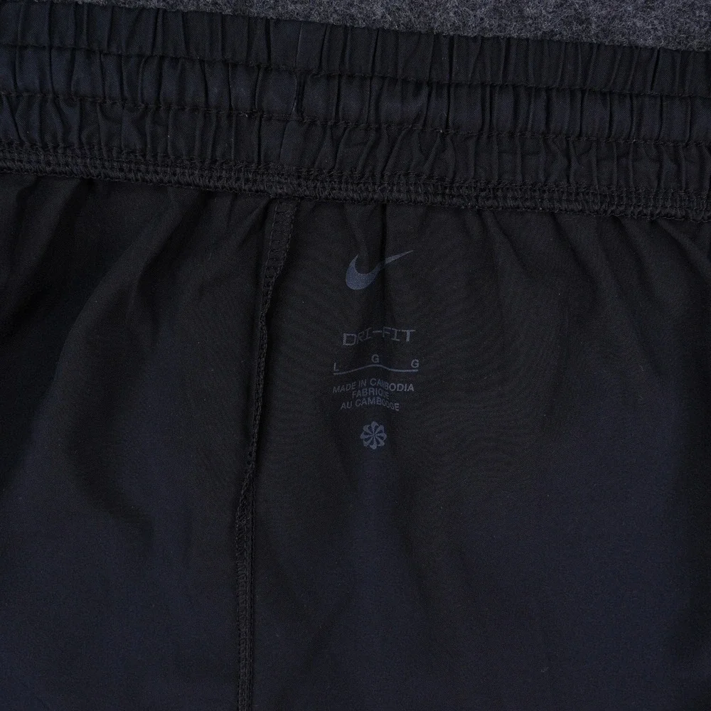 Nike Dri-FIT Athletic Shorts Kids Large Black Excellent Swoosh Logo Activewear